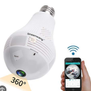 Panorama 360 Degree View Wireless WIFI Bulb Camera