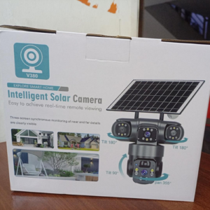 V380 Intelligent Solar Multi-Lens PTZ Security Camera