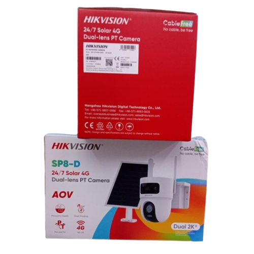 Hikvision SP8-D 24/7 Solar 4G Dual-Lens PT Camera (DS-22C52F8-D40)